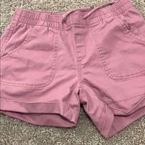 Purple jeans shorts